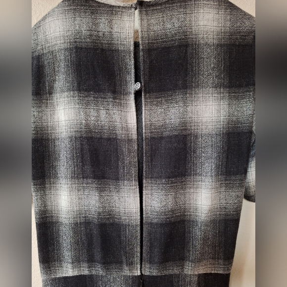 Isabel Marant Womens Wool Blend Short Sleeve Knee-length Plaid Dress Size 34 (2) - Picture 8 of 11